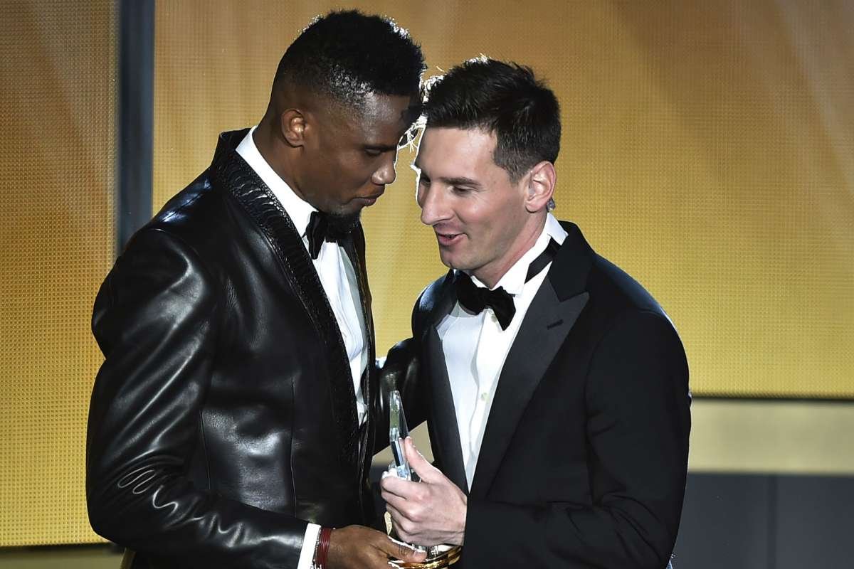 Lionel Messi célèbre la légende de Samuel Eto’o