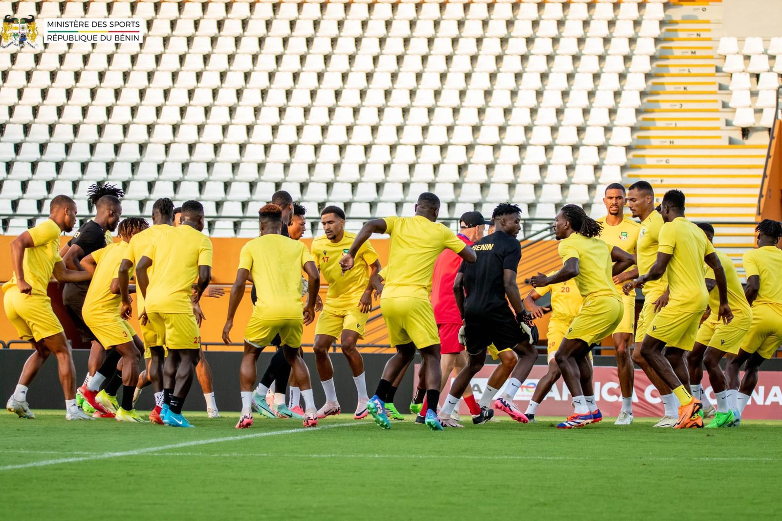 Bénin vs Libye : L’ultime séance d’entraînement des Guépards avant le duel en images
