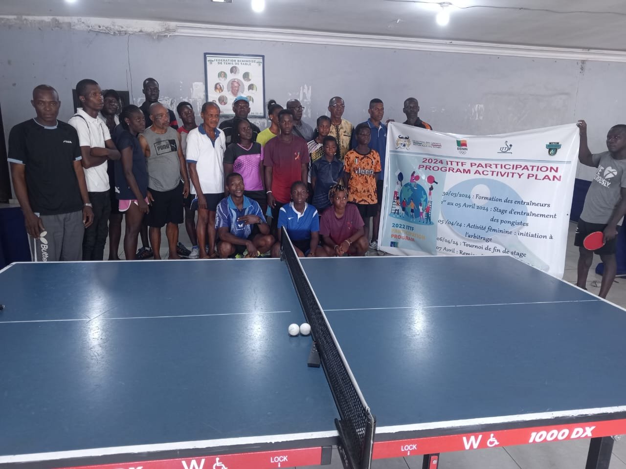 ITTF participation program activity plan 2024 : Une initiative bénéfique pour le tennis de table béninois