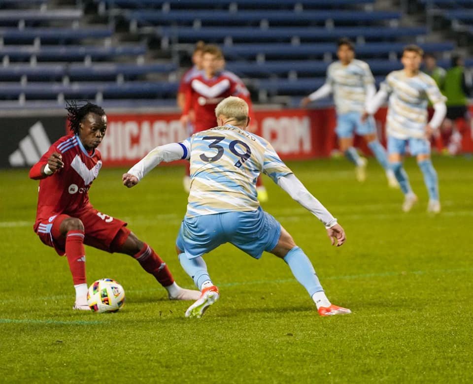 David Tchetchao se lance avec Chicago Fire FC II en MLS Next Pro
